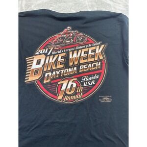 Daytona Beach Bike Week 2017 Size L New With Tag 76th Anniversary Official Shirt